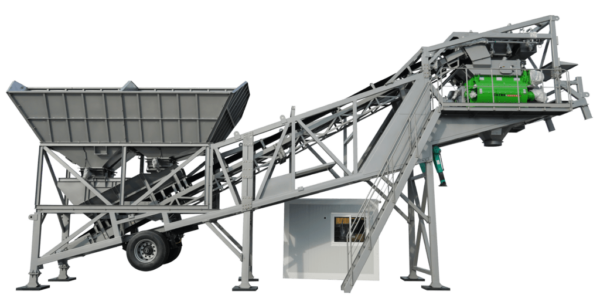 Mobile concrete mixer